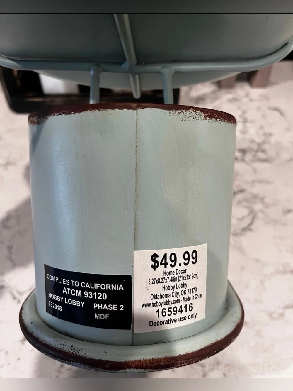 Hobby Lobby Light Blue Vintage-Style Kitchen Scale